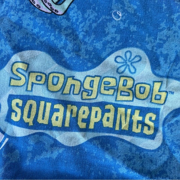 Y2K Nickelodeon SpongeBob Squarepants Jellyfishing Double-Sided Std Pillowcase - Picture 5 of 9